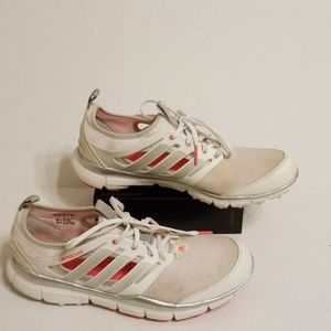adidas White and Pink Athletic Shoes